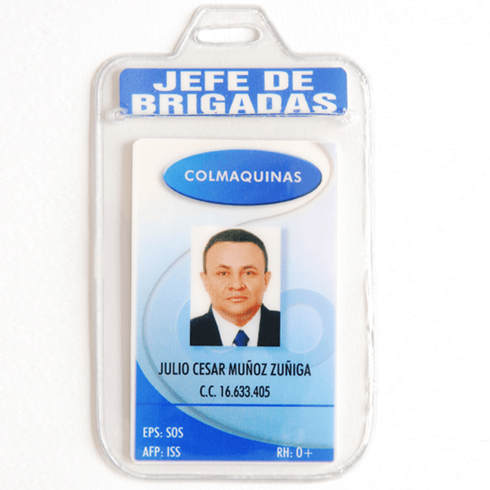 Porta Carnet Señalización de Area