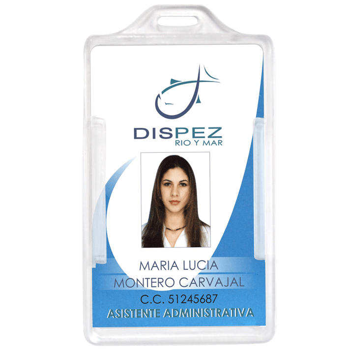 Porta Carnet Rígido Semitransparente